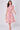 Red Leaf Print Tie Waist Midi Dress