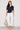 Navy Short Sleeve Tie Front Satin Top