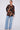 Rust and Black Brushstroke Print Oversized Shirt