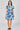 Love Sunshine Blue Floral Print Short Sleeve Flared Mini Dress Casual Dress Dresses Everyday Dress Garden Party Dress Holiday Dress LS-2339 Short Sleeve Dress Summer Dress