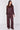 Love Sunshine Burgundy Layered Satin Shirt & Wide Leg Trouser Co-Ord Set Co ord sets LS-5002 LS-5002&9057 LS-9057