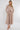 Champagne Layered Satin Long Sleeve Maxi Shirt Dress