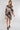 Beige Abstract Print Half Sleeve Mini Shirt Dress