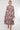 Dusky Purple Leaf Print Pleated Skirt Maxi Dress