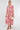 Pink and Orange Tile Print Maxi Shirt Dress