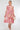 Pink Tile Print Half Sleeve Midi Shirt Dress