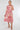 Pink Tile Print Half Sleeve Midi Shirt Dress