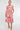 Pink Tile Print Half Sleeve Midi Shirt Dress