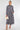Navy Floral Paisley Print Long Sleeve Maxi Shirt Dress