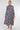 Navy Floral Paisley Print Long Sleeve Maxi Shirt Dress