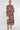 Chocolate and Blush Floral Print Maxi Shirt Dress