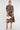 Botanic Noir Leaf Print Midi Dress