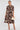 Botanic Noir Leaf Print Midi Dress