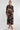 Black Autumnal Floral Print Midaxi Shirt Dress