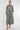 Navy and Stone Vintage Tile Print Midi Shirt Dress