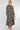 Black and Gold Botanical Print Maxi Shirt Dress