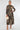 Black and Beige Mandala Print Midaxi Shirt Dress
