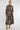 Black and Beige Mandala Print Midaxi Shirt Dress
