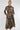 Black and Beige Mandala Print Midaxi Shirt Dress
