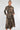 Black and Beige Mandala Print Midaxi Shirt Dress