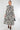 Mono Floral Swirl Print Midi Shirt Dress