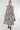 Mono Floral Swirl Print Midi Shirt Dress