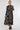 Black Sketch Botanical Print Maxi Shirt Dress