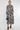 Black Retro Floral Swirl Print Maxi Shirt Dress