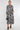 Black Retro Floral Swirl Print Maxi Shirt Dress