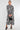 Black Retro Floral Swirl Print Maxi Shirt Dress