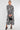 Black Retro Floral Swirl Print Maxi Shirt Dress