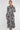 Black Retro Floral Swirl Print Maxi Shirt Dress