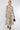 Cream Sketch Botanical Print Maxi Shirt Dress