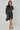 Mono Geometric Maze Print Mini Shirt Dress