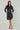 Mono Geometric Maze Print Mini Shirt Dress
