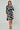 Black and White Abstract Patchwork Print Mini Shirt Dress
