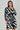 Black and White Abstract Patchwork Print Mini Shirt Dress