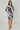 Grey Abstract Brushstroke Print Mini Shirt Dress