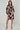 Black and Blush Abstract Tie Dye Print Mini Shirt Dress