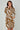 Tan and White Abstract Block Print Mini Shirt Dress