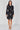 Love Sunshine Black Botanical Leaf Print Belted Shirt Dress Brunch Dress Casual Dress Dress with Pockets Dresses Everyday Dress Long Sleeve Dress LS-5026 Workwear Dress