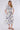 Blue Graphic Wave Print Short Sleeve Midi Shirt Dress