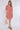 Coral Floral Print Knotted Mini Dress