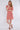 Coral Floral Print Knotted Mini Dress