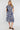 Cobalt Leaf Print Linen-Blend Midi Shirt Dress