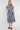 Cobalt Leaf Print Linen-Blend Midi Shirt Dress