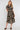 Black Swirl Print Short Sleeve Midi Shirt Dress