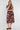 Maroon Bold Leaf Print Midi Shirt Dress