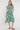 Green Leaf Print Linen-Blend Midi Shirt Dress