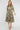 Khaki Geometric Print Half Sleeve Midi Shirt Dress